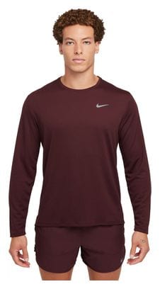 Maglia a maniche lunghe Nike Dri-Fit UV Miler Rosso Uomo