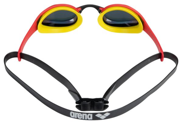 Arena Cobra Ultra Swipe Mirror Gold/Red Swimming Goggles