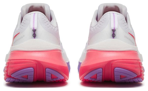 Chaussures Running Saucony Guide 18 Blanc/Rose/Violet Femme