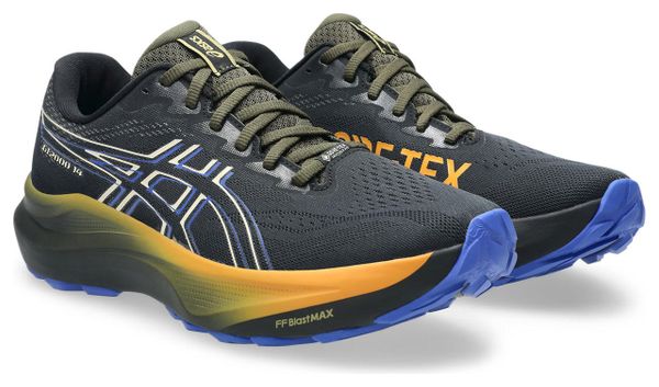 Asics GT-2000 14 GTX hardloopschoenen zwart/kaki/oranje heren