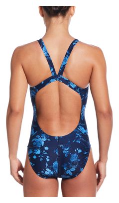 Nike Swim HydraStrong Multi Print Blue Women's Swimsuit