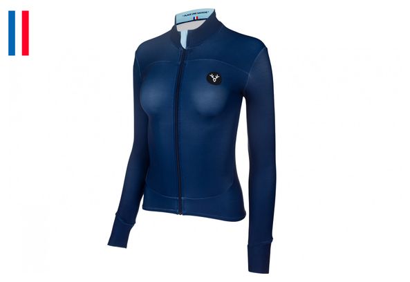 LeBram Croix Fry Long Sleeve Jersey Blue Donna Fitted