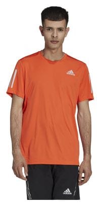 Maillot Manches Courtes adidas running Own The Run Orange Homme