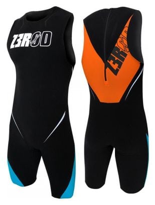 Z3R0D Speedsuit Elite Sleeveless Wetsuit Black Orange
