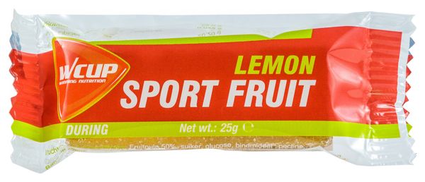 Pâte de fruit énergétique WCUP Sport Fruit Citron 25g