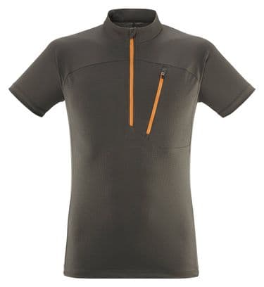 T-Shirt Technique Manches Courtes Millet Morpho Khaki/Orange