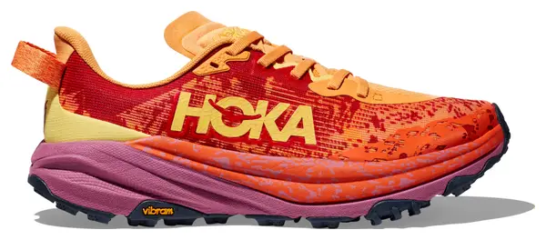 Hoka Speedgoat 6 Orange Rose Trailschoenen