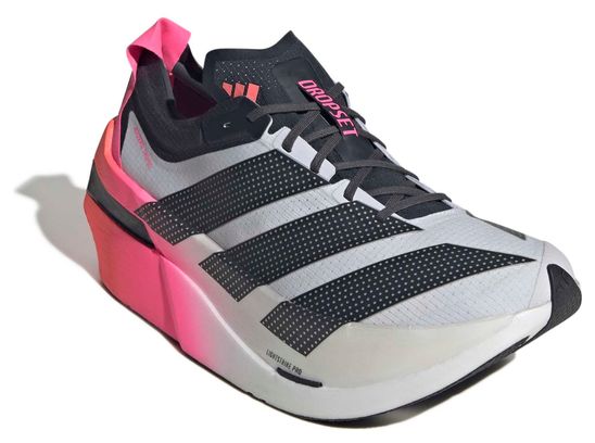 Adidas Adizero Dropset Elite trainingsschoenen, wit/roze, unisex