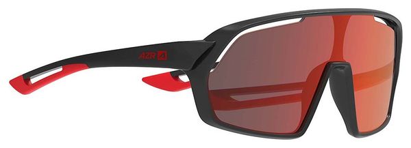 Kinderbrille AZR Pro Race Mini Schwarz mit rotem Glas