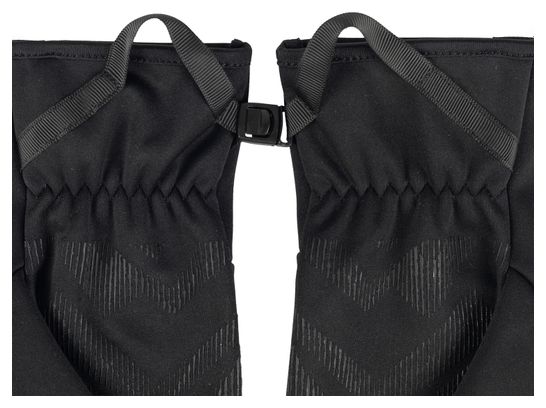 Buff Windproof Long Gloves, Black