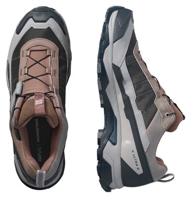 Chaussures Salomon X Ultra 5 GTX Gris Bleu Homme