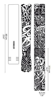 Dyedbro Frame Maori Frame Pellicola protettiva nera