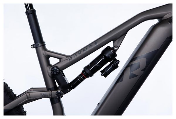 VTT Electrique Tout Suspendu Raymon TrailRay 160E 9.0 Tektro 10V 720 Wh 29'' Gris