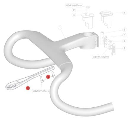 BMC Computerhalterung für ICS Carbon Aero Cockpit (Garmin & Wahoo kompatibel)