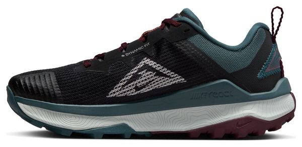 Chaussures de Trail Running Femme Nike React Wildhorse 8 Noir Vert Rouge
