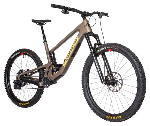 Gereviseerd product - Mountainbike Santa Cruz 5010 v5 Carbon CC Sram GX AXS Eagle 12V 27,5''/29' Nikkel Mat/Geel 2023