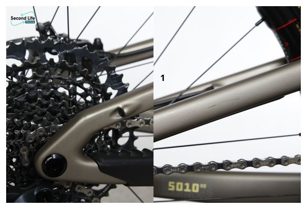 Refurbished Product - Santa Cruz 5010 v5 Carbon CC All Mountain Bike Sram GX AXS Eagle 12V 27,5''/29' Nickel Mat/Yellow 2023
