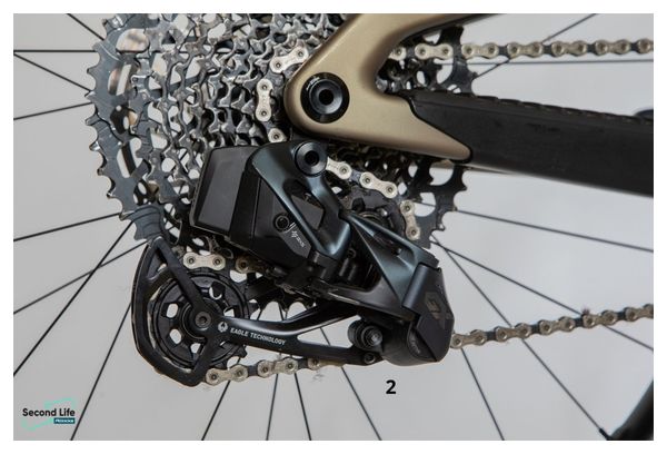 Refurbished Product - Santa Cruz 5010 v5 Carbon CC All Mountain Bike Sram GX AXS Eagle 12V 27,5''/29' Nickel Mat/Yellow 2023