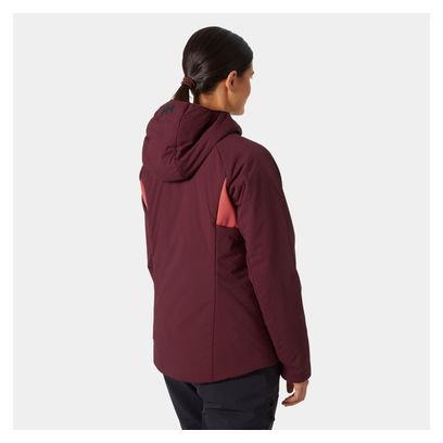 Chaqueta con capucha Helly Hansen Odin Stretch Burdeos para mujer