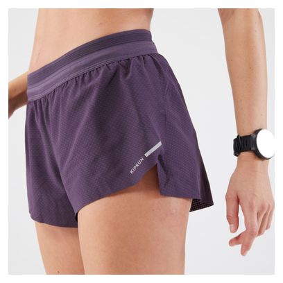 Pantalón Corto de Running para Mujer Kiprun Run 900 Violeta Claro
