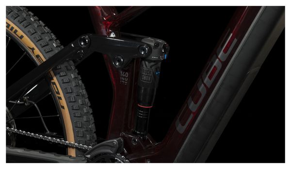 Cube Stereo Hybrid 140 HPC Race 750 Electric Full Suspension MTB Shimano Deore XT 12S 750 Wh 29'' Liquid Red 2024