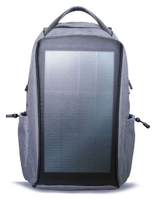 Sunslice Zenith Sac à Dos Solaire Gris pour Vélo  Voyage et Utilisation Quotidienne