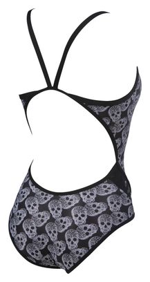 Arena Femme Crazy Pop Skulls Superfly Back Una pieza Negro-Multi