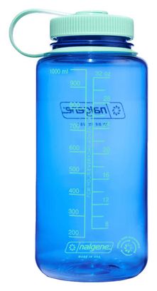 Gourde Nalgene Sustain Wide Mouth Bleu - 1L