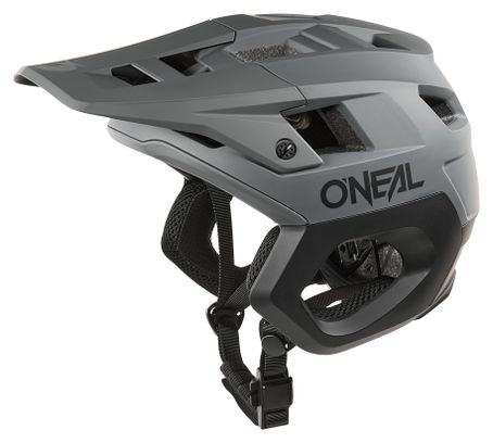 Casco O'Neal Trapper Gris Sólido Negro