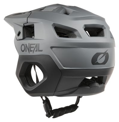 Casco O'Neal Trapper Gris Sólido Negro