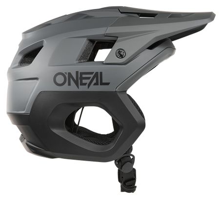 Casco O'Neal Trapper Gris Sólido Negro