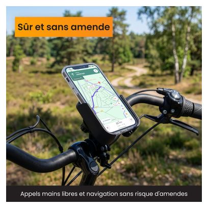 Support Téléphone pour Velo - Robuste - Vélo électrique - Couvercle ouvert