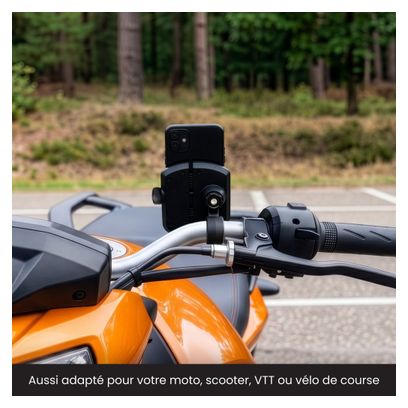 Support Téléphone pour Velo - Robuste - Vélo électrique - Couvercle ouvert