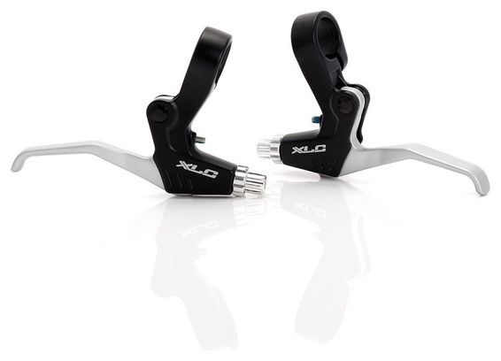 XLC Paire de Levier de frein V-BRAKE Alu BL-V01 Noir Argent