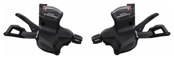 Coppia di leve SHIMANO Deore SL-M6000 Vit 3x10v Collarino Nero