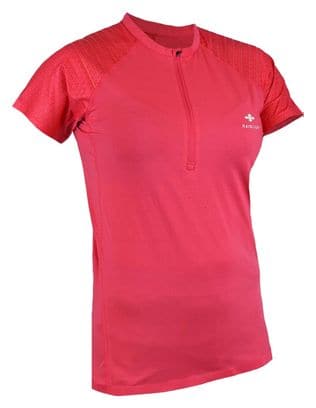 Raidlight Women's Raspberry Pink 1/2 Zip R-Light Short Sleeved Jersey
