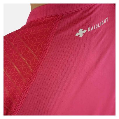 Raidlight Women's Raspberry Pink 1/2 Zip R-Light Short Sleeved Jersey