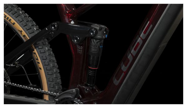 Cube Stereo Hybrid 140 HPC Race 750 Electric Full Suspension MTB Shimano Deore/XT 12S 750 Wh 27.5'' Liquid Red 2023