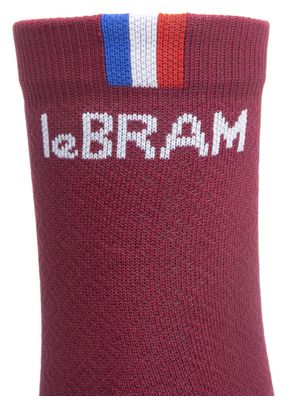 Pair of LeBram Croix Morand Red Bordeaux Socks