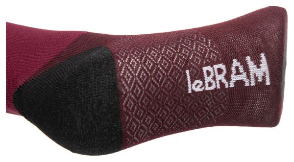 Par de calcetines rojos Burdeos LeBram Croix Morand