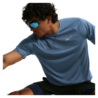 Maglietta da corsa Nike Stride blu da uomo