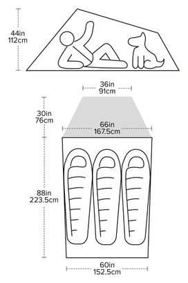 Big Agnes C Bar 3 Green 3-persoonstent