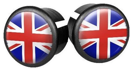 Capes de direction UK 20 mm rouges / bleus