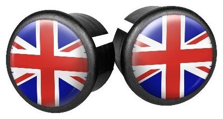 Capes de direction UK 20 mm rouges / bleus
