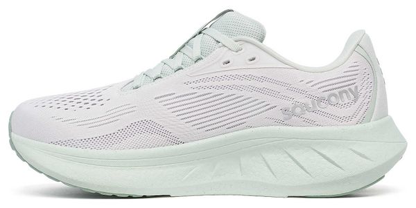Chaussures Running Saucony Ride 18 Blanc/Vert Femme