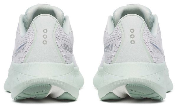 Chaussures Running Saucony Ride 18 Blanc/Vert Femme