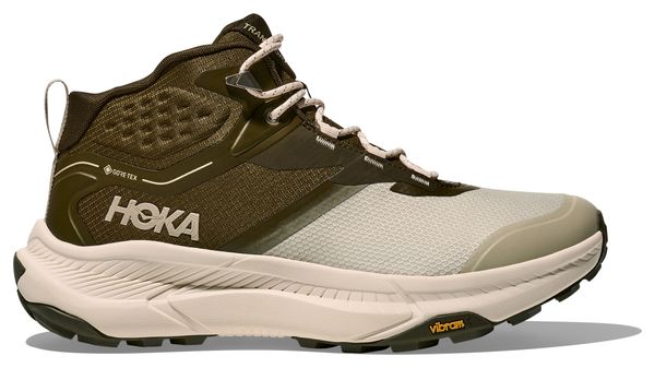 Chaussures Outdoor Hoka Transport Hike GTX Kaki/Beige Homme