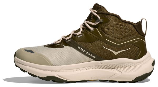 Chaussures Outdoor Hoka Transport Hike GTX Kaki/Beige Homme