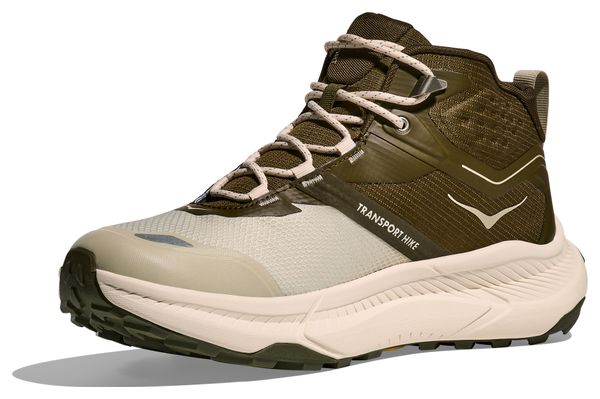 Chaussures Outdoor Hoka Transport Hike GTX Kaki/Beige Homme
