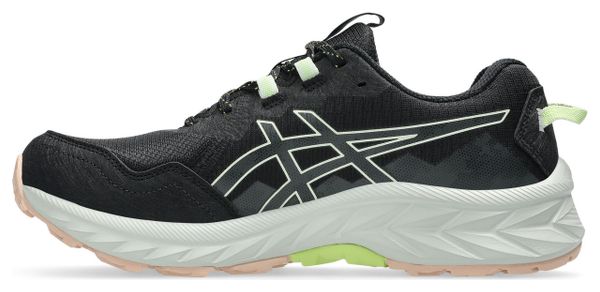 Asics Gel-Venture 10 Trail Running Shoes, Black/Green/Pink, Women's